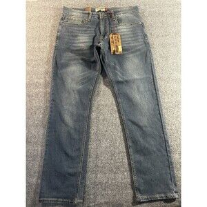 NEW Hudson & Barrow Slim Stretch Jeans Men’s Size 33x30 Blue Steel Wash Colour